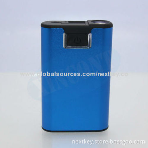 Backup Battery, 5,000mAh Power Bank with Flashlight for iPhone/iPad/MP3 Players/Tablet PCs